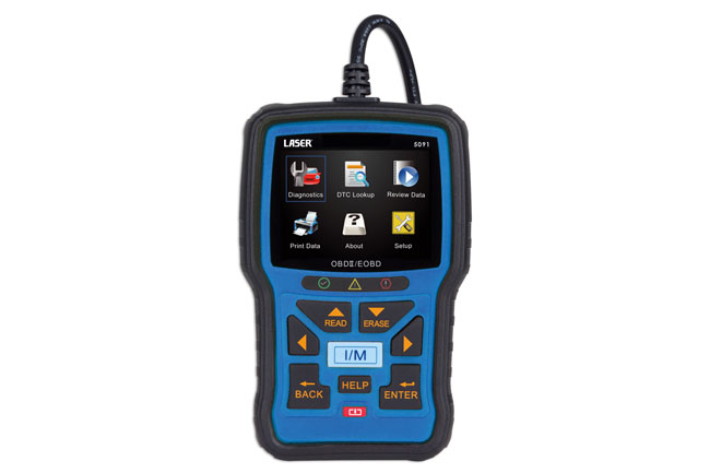 Laser Tools 5091 OBDII/EOBD Code Reader & Reset Tool