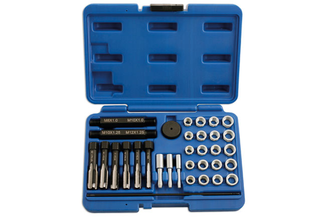 Laser Tools 5206 Glow Plug Thread Repair Kit 33pc