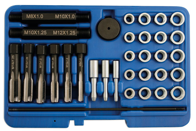 Laser Tools 5206 Glow Plug Thread Repair Kit 33pc