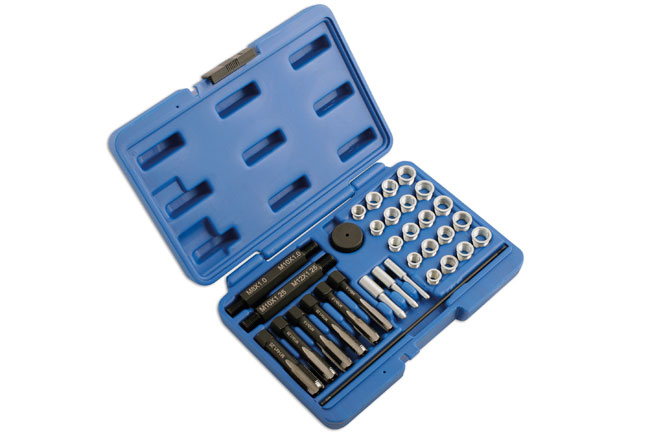 Laser Tools 5206 Glow Plug Thread Repair Kit 33pc