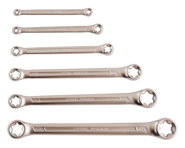 Laser Tools 5452 Star Ring Spanner Set 6pc