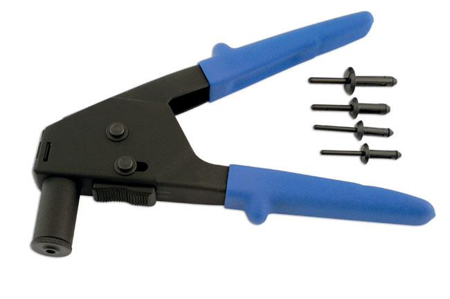 Laser Tools 5494 Long Reach Plastic Riveter with 40 Rivets