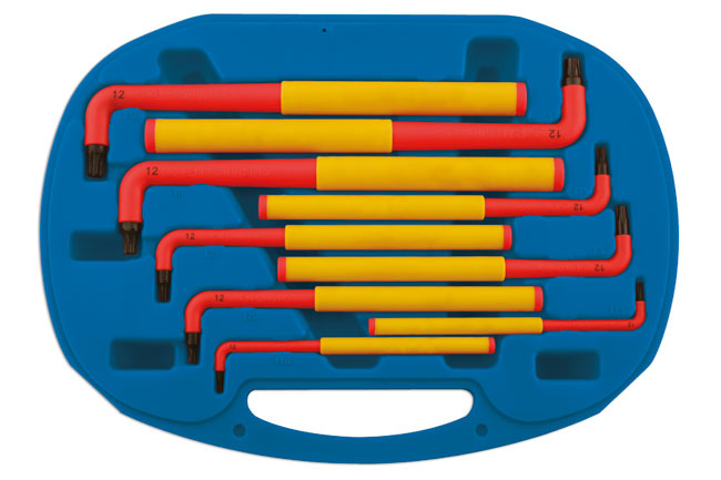 Laser Tools 5516 Extra Long Insulated Star Key Set 9pc