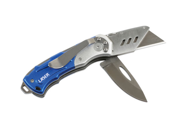 Laser Tools 5658 Twin Blade Mechanics Knife