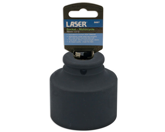 Laser Tools 5667 Wheel Impact Socket 46mm 1/2"D - Triumph