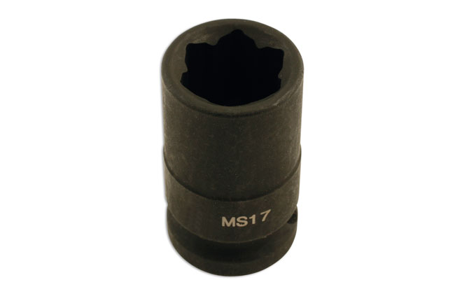 Laser Tools 5707 Wheel Nut Socket Convex 17mm