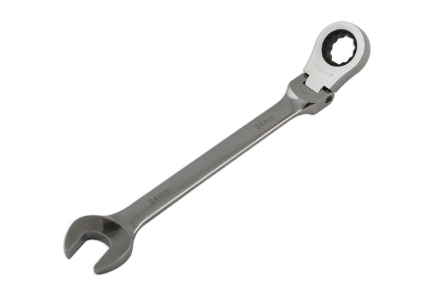 Laser Tools 5753 Flexi-Head Ratchet Ring Spanner 24mm