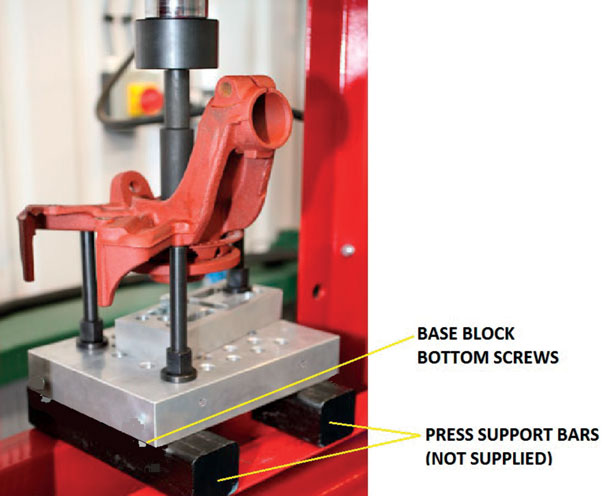 Laser Tools 5824 Press Supporting Block - 30 Tonne