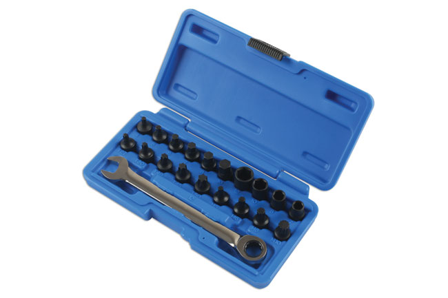 Laser Tools 5914 Low Profile Bit Set 1/4"D 20pc