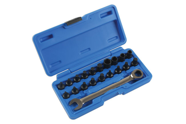 Laser Tools 5914 Low Profile Bit Set 1/4"D 20pc