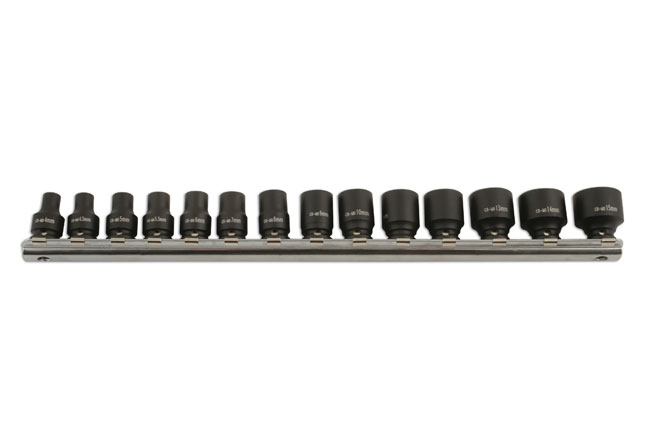 Laser Tools 5961 Impact Socket Set 1/4"D 14pc