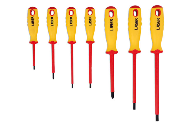 Laser Tools 5986 Insulated Screwdriver Set 7pc