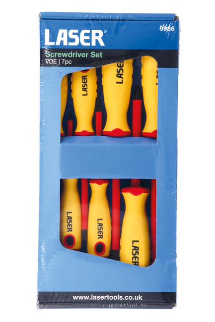 Laser Tools 5986 Insulated Screwdriver Set 7pc