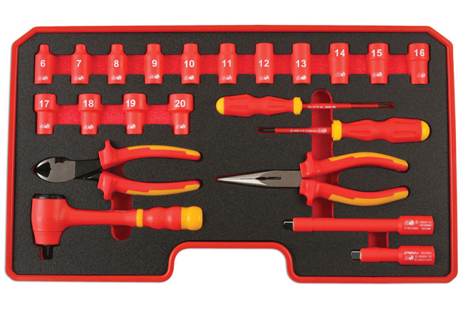 Laser Tools 6146 Insulated Tool Kit 3/8"D 22pc