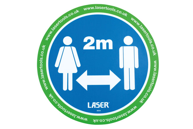 Laser Tools 61701 Laser Tools Floor Sticker 2m Distancing 6pc x 2