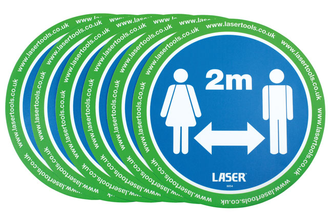 Laser Tools 61701 Laser Tools Floor Sticker 2m Distancing 6pc x 2