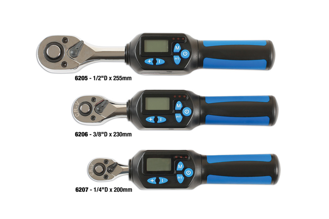 Laser Tools 6205 Digital Torque Ratchet 1/2"D 20 - 100Nm