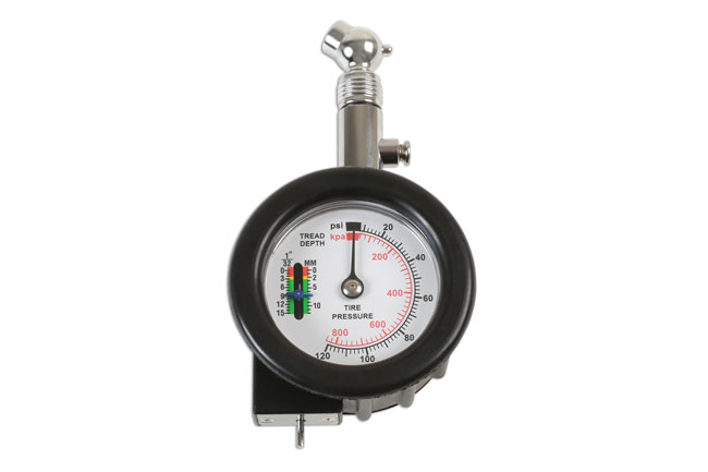 Laser Tools 6272 Tyre Pressure & Depth Gauge