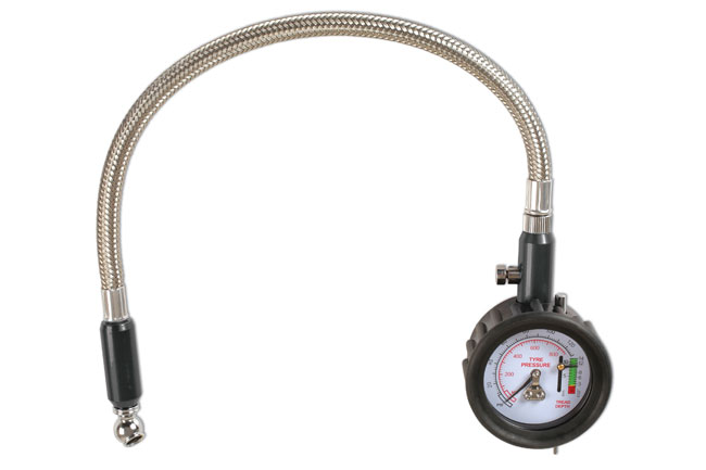 Laser Tools 6273 Tyre Pressure & Tread Gauge with Flexi Hose