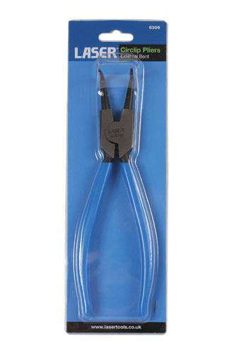 Laser Tools 6306 External Circlip Pliers - Bent 250mm