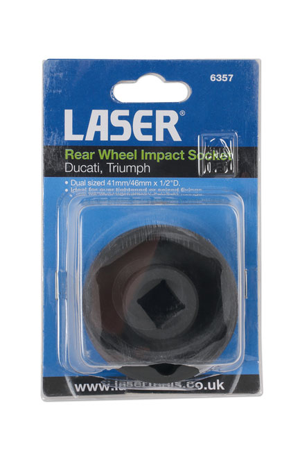 Laser Tools 6357 Rear Wheel Impact Socket 1/2"D 41mm/46mm