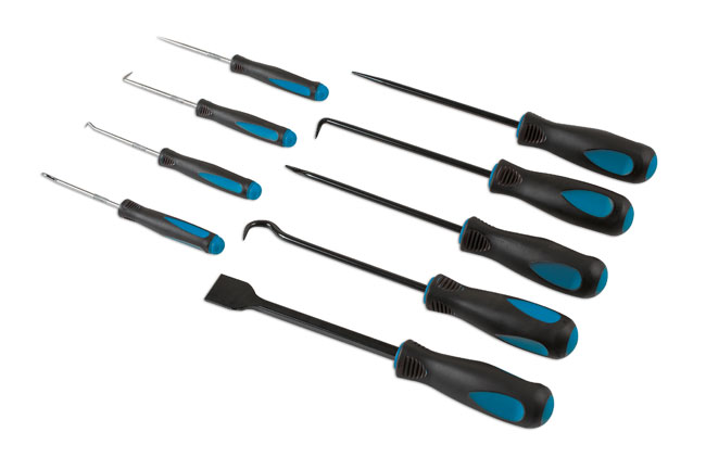 Laser Tools 6382 Pick Hook and Scraper Set 9pc