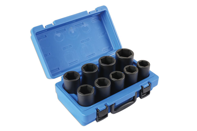 Laser Tools 6409 Deep Impact Socket Set 3/4"D 9pc