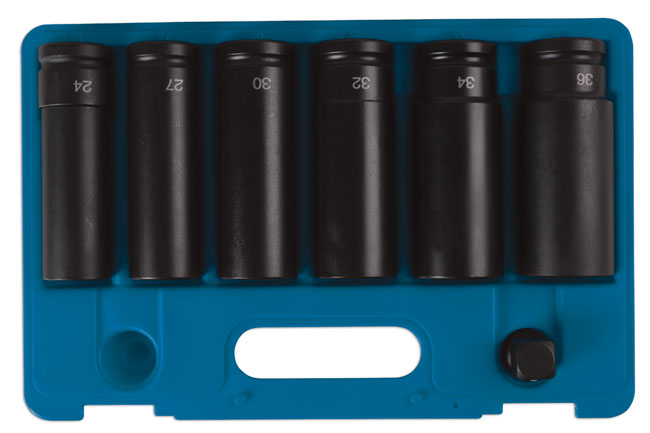 Laser Tools 6410 Extra Deep Impact Socket Set 3/4"D 7pc