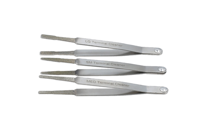 Laser Tools 6546 Diamond Terminal Cleaner Set 3pc