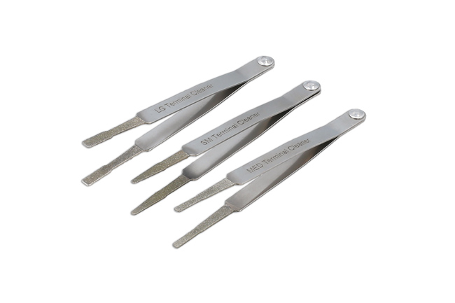 Laser Tools 6546 Diamond Terminal Cleaner Set 3pc