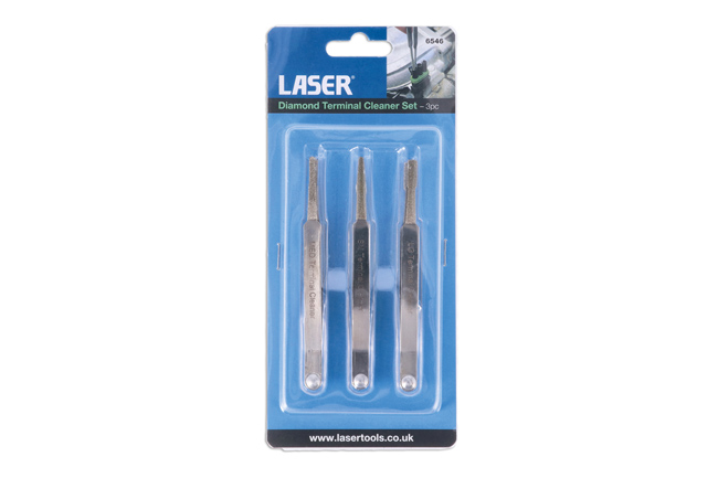 Laser Tools 6546 Diamond Terminal Cleaner Set 3pc