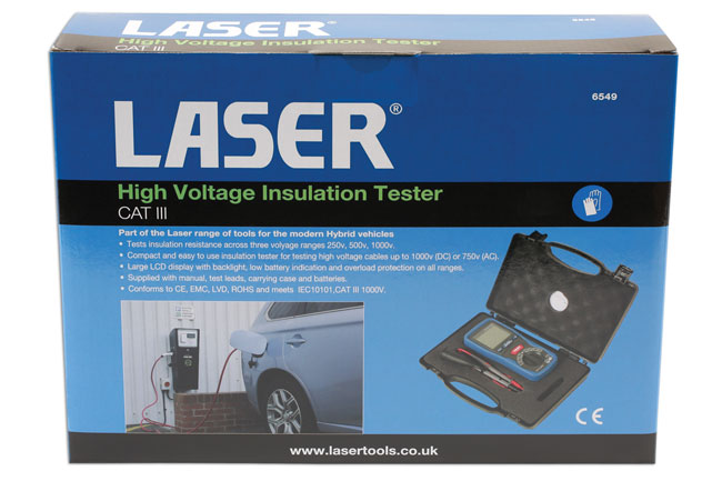 Laser Tools 6549 High Voltage Insulation Tester CAT III