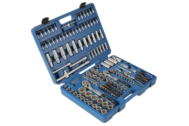 Laser Tools 6590 Socket Set 1/4"D, 3/8"D, 1/2"D 171pc