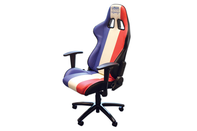 Laser Tools 6656 Laser Tools Racing Chair - Red, White & Blue