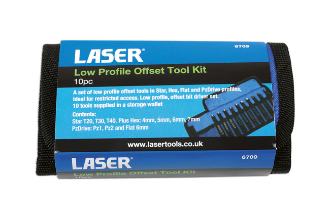 Laser Tools 6709 Low Profile Offset Tool Kit 10pc