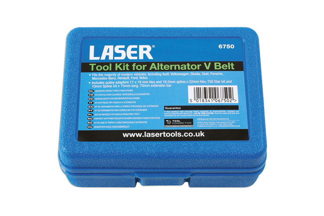 Laser Tools 6750 Tool Kit for Alternator V Belt