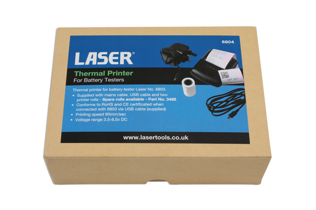 Laser Tools 6804 Thermal Printer for Battery Tester