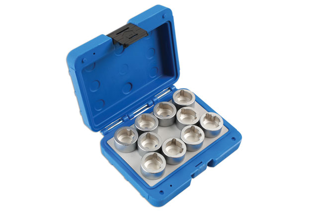 Laser Tools 6859 Locking Wheel Nut Key Set 10pc - for Land Rover