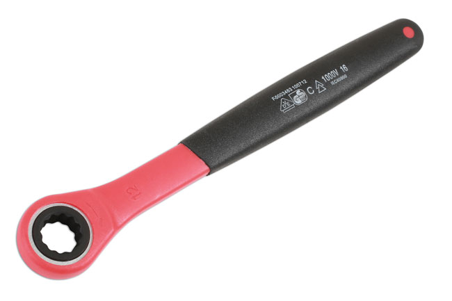 Laser Tools 6882 Insulated Ratchet Ring Spanner 12mm