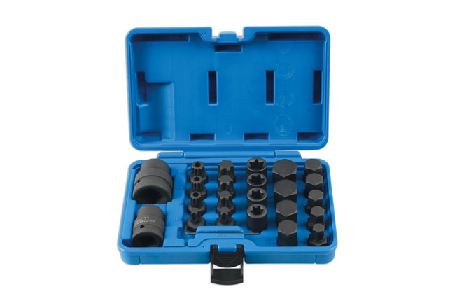 Laser Tools 6891 Impact Bit & Socket Set 3/4"D, 1"D 24pc