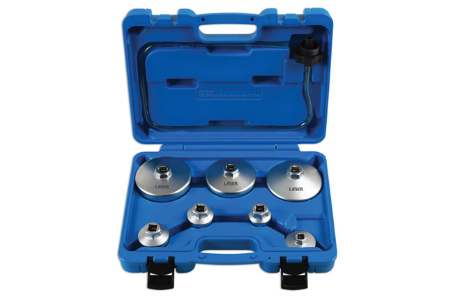 Laser Tools 6932 Oil Filter Wrench Set 8pc