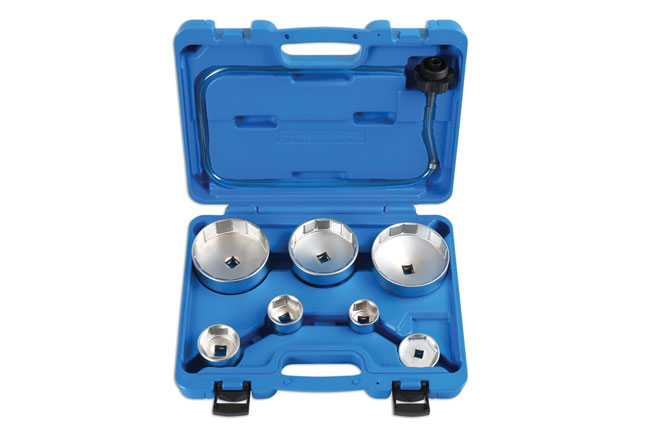 Laser Tools 6932 Oil Filter Wrench Set 8pc