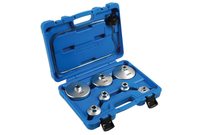 Laser Tools 6932 Oil Filter Wrench Set 8pc