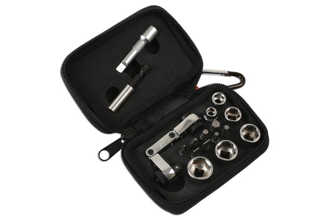 Laser Tools 6945 Mini Flexi Ratchet Socket and Bit Set 17pc