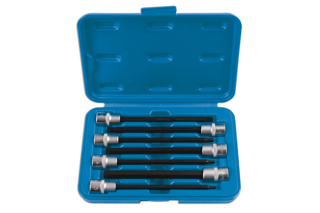 Laser Tools 6995 Extra Long Hex Socket Bit Set 3/8"D 7pc