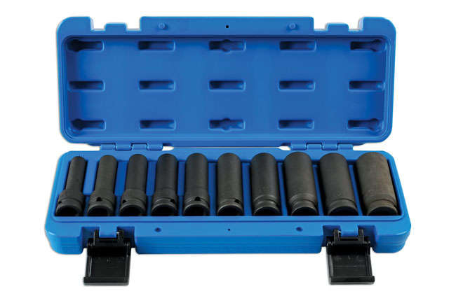 Laser Tools 7041 Deep Impact Socket Set 1/2"D 10pc