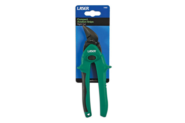 Laser Tools 7060 Compact Aviation Snips - Right Cut