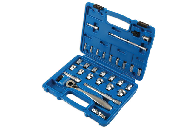 Laser Tools 7068 Low Profile/Dual Drive Socket Set 31pc