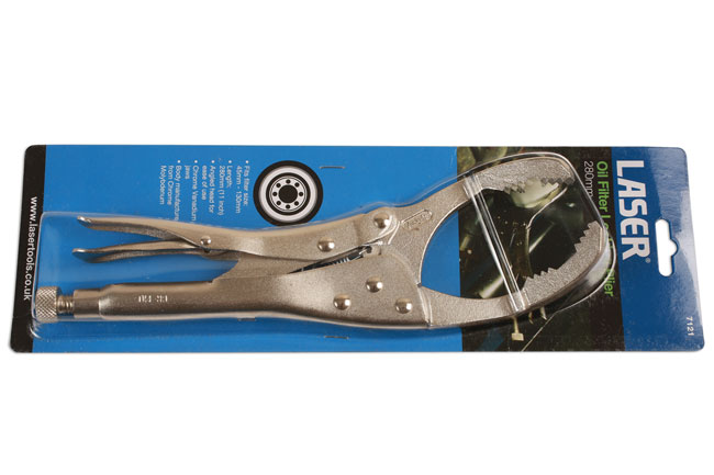 Laser Tools 7121 Oil Filter Locking Pliers 45 - 130mm