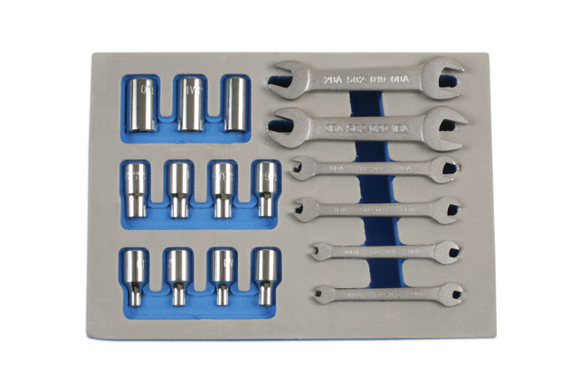 Laser Tools 7132 BA Spanner & Socket Set 1/4"D 17pc